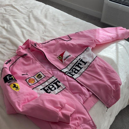Ferrari pink jacket