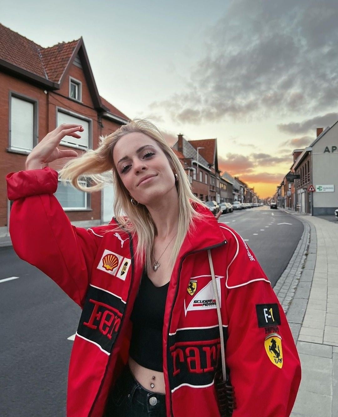 Ferrari red jacket