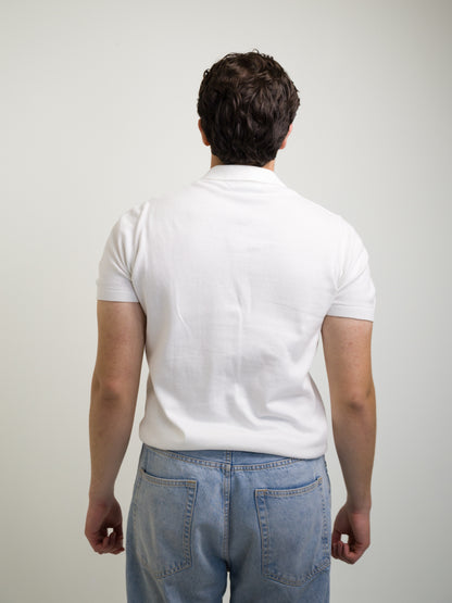 Textured polo t-shirt