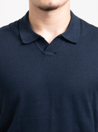 Textured polo t-shirt
