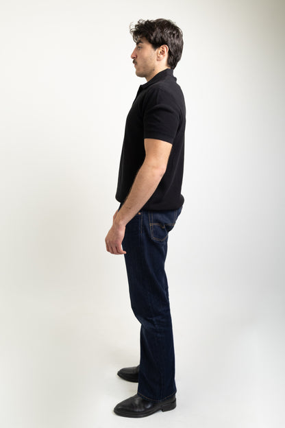 Zip-up polo t-shirt