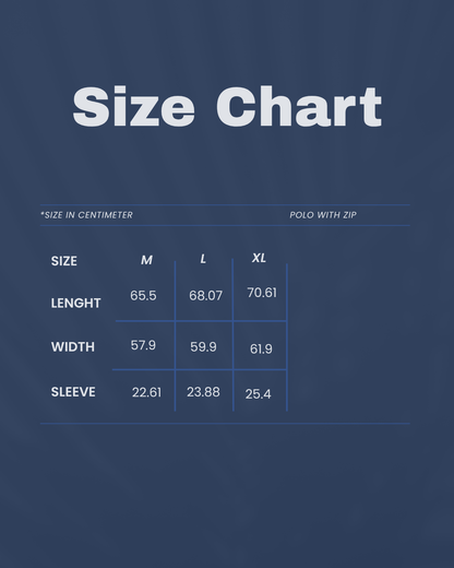 Zip-up polo t-shirt